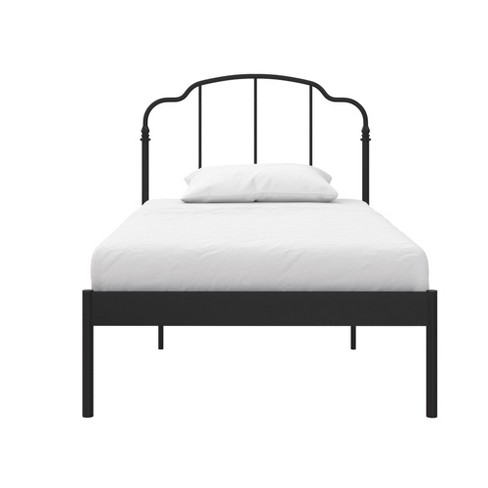 Realrooms Camie Metal Bed Adjustable, Ikea Bed Frame Slats Box Spring