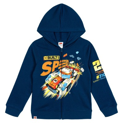 LEGO Boys' Racing Fleece Zip-Up Hoodie Little Kid to Big Kid : Target