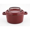 KOCH SYSTEME CS Cast Iron Dutch Oven 4.5 QT，Red - 4 of 4