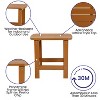 Emma and Oliver Indoor/Outdoor Polyresin Adirondack Side Table for Porch, Patio, or Sunroom - 3 of 4