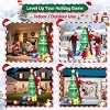 HOMDOX 4.83 × 4 × 8 FT Inflatable Christmas Tree w/Santa Claus Penguin Snowman Gifts In/Outdoor Blow Up Xmas Decoration Built-in bright LED Light - 2 of 4