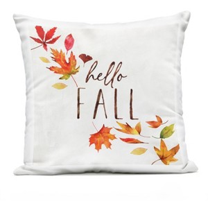 Stupell Industries Hello Fall Autumnal Tree Leaves Seasonal Sentiment - 1 of 3