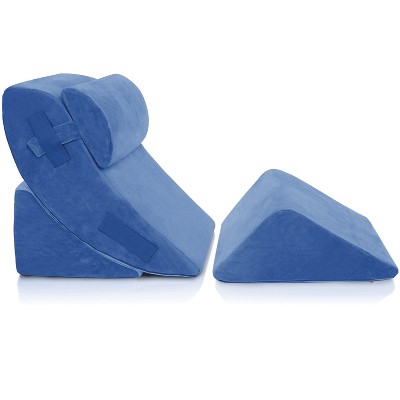 AllSett Health® 4-Piece Orthopedic Bed Wedge Pillows Set