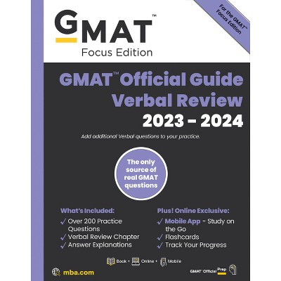 Gmat Official Guide Verbal Review 2023-2024, Focus Edition