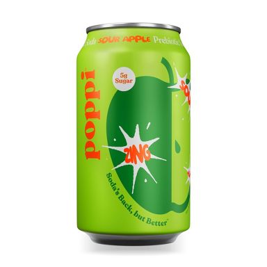 Poppi Sour Apple Drink - 12 fl oz Can