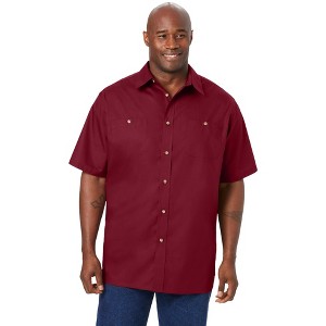 KingSize Short-Sleeve Pocket Sport Shirt - 1 of 4