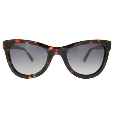 Ellen Degeneres ED DORAN TBLU Womens Cat-Eye Polarized Sunglasses Blue Tortoise 53mm