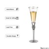 Dinewares Red Wine Glasses with Diamond Rhinestone Accent - 18 oz, 10 Inches Tall - Perfect Glasses for Bride and Groom - 4 of 4