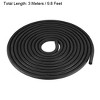 Unique Bargains EPDM Rubber Weather-Proof Insulation Seal Strip Black 118" - 2 of 3