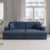 NicBex Modern Oversized Corduroy Loveseat Sofa Couch with Cup Holders & Two Pillows,2-Seat Lounge Sofa for Living Room,Apartment - 2 of 4