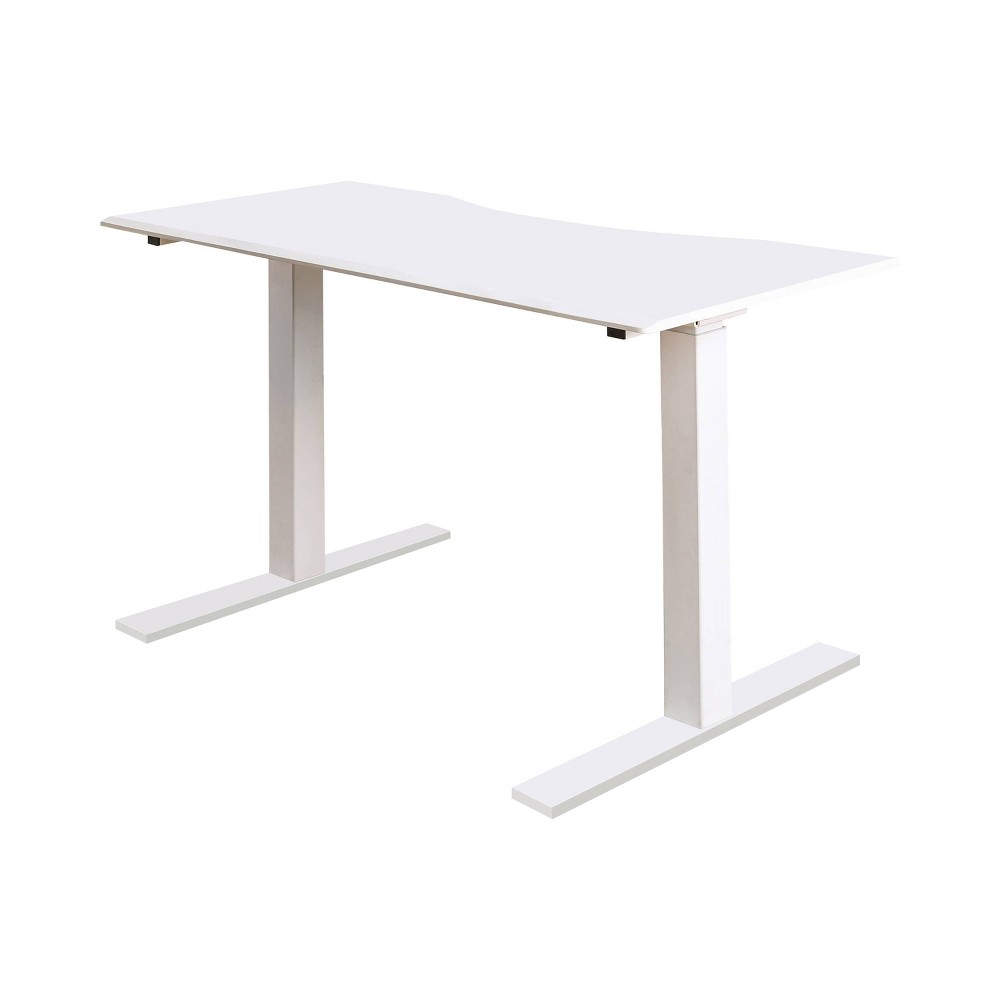 Photos - Office Desk Baron Contemporary Adjustable Office Stand Up Table Large White - HOMES: I