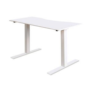 Baron Contemporary Adjustable Office Stand Up Table Large White - ioHOMES