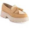 Andrea Women's Bicolor Penny Loafers With Tassels 69109 - 2 of 4