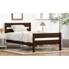 APRILSOUL Twin Bed with Headboard and Footboard,Rubber Wood Bed - 4 of 4