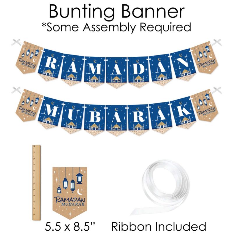 Big Dot of Happiness Ramadan - Banner and Photo Booth Decorations - Eid Mubarak Supplies Kit - Doterrific Bundle, 5 of 8