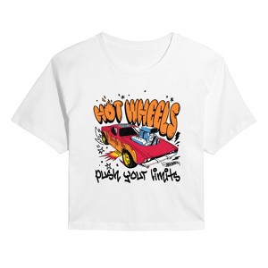 Women's - Hot Wheels - HW Marker Cropped Graphic T-Shirt - 1 of 4