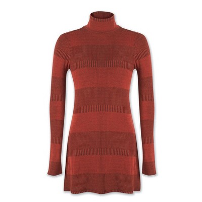 mock turtleneck tunic top