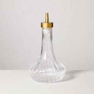 Glass and Brass Simple Syrup/Bitter Dispenser - Hearth & Hand™ with Magnolia - 1 of 3