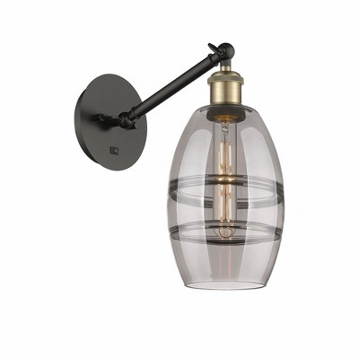 Vaz - 1 Light Arm Adjusts Up and Down Wall Sconce In Industrial Style-8.13 Inches Tall and 5.88 Inches Wide
