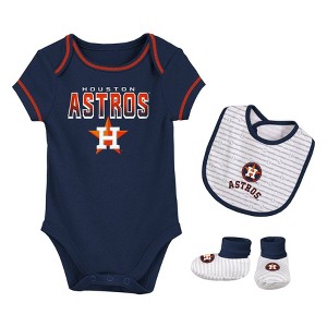MLB Houston Astros Infant Boys' Short Sleeve Layette Set - 1 of 4
