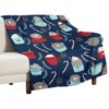 DSANE Christmas Hot Chocolate Christmas Throw Blanket Soft Fleece Christmas Blanket Cozy Flannel Throw for Couch Bed - 3 of 4