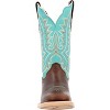 Women's Durango® Lady Rebel Pro™ Women’s Bay Brown Artic Blue Western Boot - 3 of 4