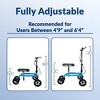 KneeRover Economy Steerable Knee Walker Metallic Blue - 3 of 4
