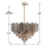 Crystorama Lighting Addis 16 - Light Chandelier in  Aged Brass - 4 of 4