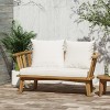 Okak Boho Patio Accent Chair/Loveseat,Set of 1/2,Outdoor Acacia Leisure Chairs Upholstered Armchair for Backyard,Patio&Garden,400lbs Max - 3 of 4