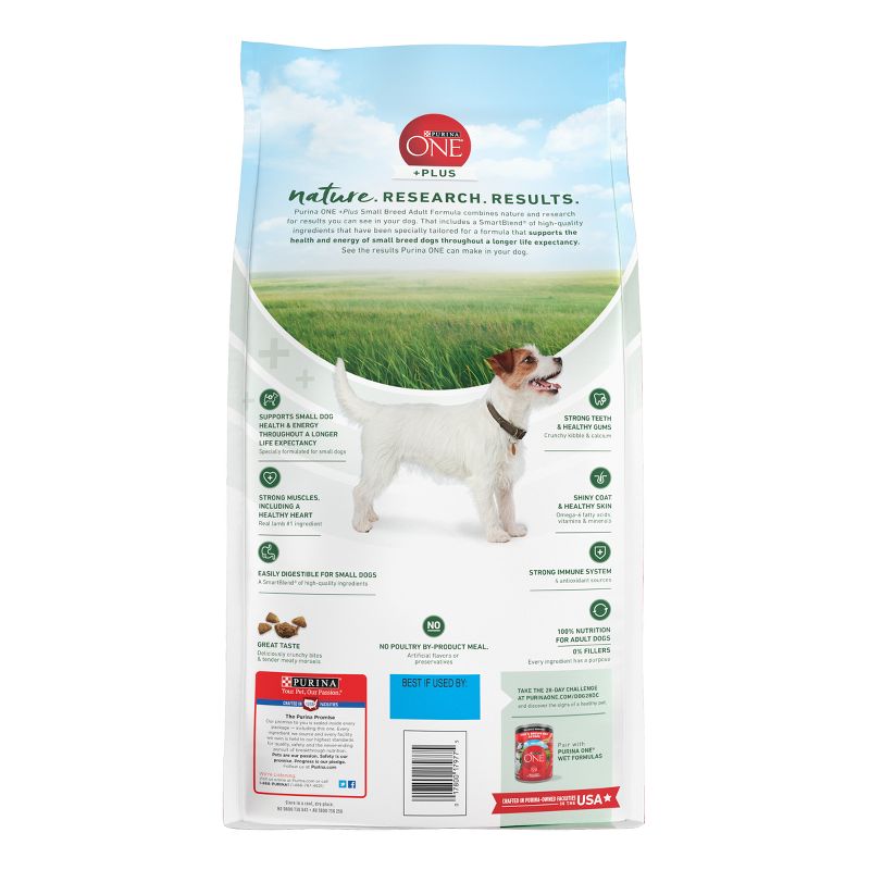 Purina ONE SmartBlend Small Breed Adult Lamb Flavor Dry Dog Food, 4 of 9