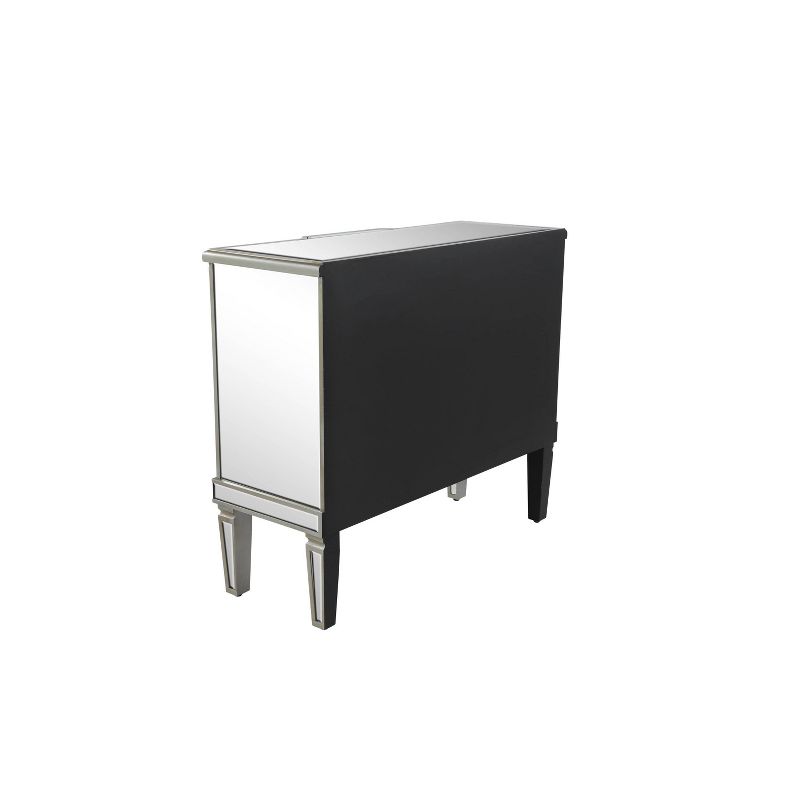 Glam Mirrored Rectangular Storage Cabinet Silver - Olivia &#38; May, 5 of 33