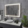 LED Front Light Bathroom Vanity  Mirror, 3 Color Temperatures, Anti-fog , Wall Mounted Frameless Make Up Mirror - 3 of 4