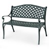 Tangkula Antique Garden Bench Park Yard seat Aluminum Frame Outdoor - 4 of 4