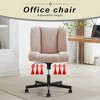 RISOKEYS Armless Desk Chairs with Wheels Office Chair with Technical Cloth Adjustable Swivel Task Chairs for Home Base,for Living Room Bedroom - 2 of 4