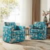 Cedric Modern Upholstered Slipcovered Swivel Chair Set of 2|HULALA HOME - 2 of 4