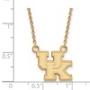 Black Bow Jewelry 10k Yellow Gold Kentucky Wildcats NCAA Necklace 18 Inch - 2 of 4