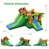 Infans Inflatable Jungle Bounce House Kids Dual Slide Jumping Castle with 750W Blower - 2 of 4