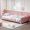 Okak Twin/Full Modern Platform Bed Frame with Cloud-Shaped Backrest,Upholstered Daybed Sofa Bed for Bedroom,Kids Room - 2 of 4