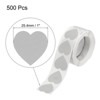 Unique Bargains Self-Adhesive Heart-Shaped Decorations Sticker for Envelope Wedding 500 Pcs - 2 of 4