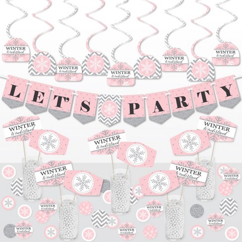 Big Dot Of Happiness Pink Winter Wonderland - Holiday Snowflake Birthday  Party And Baby Shower Favor Kids Stickers - 16 Sheets - 256 Stickers :  Target