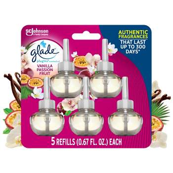 Glade PlugIns Scented Oil Air Freshener - Vanilla Passion Fruit Refill - 3.35oz/5pk