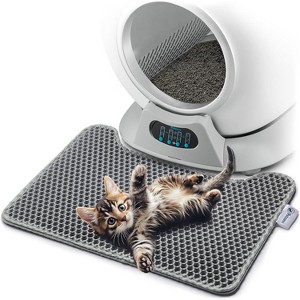 Petcove Cat Litter Mat, 19.7" x 15.8" Small Honeycomb Dual-Layer Litter Trapping Mat, Waterproof, Non-Slip Floor Guard for Indoor Litter Boxes - 1 of 4
