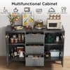 47.2" Wide 3 Drawer Sideboard - 3 of 4