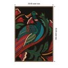 Kate & Laurel All Things Decor 23"x33" Sylvie Peacock Framed Canvas by Carey Copeland Beaded Gold - 2 of 4