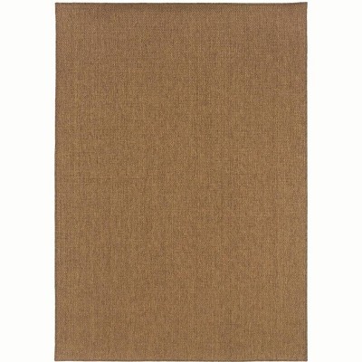Oriental Weavers Karavia 2061N Tan Indoor/Outdoor Area Rug - 1'9" x 3'9"