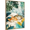 Amanti Art Cats Lives Napping by Justyna Jaszke Framed Canvas Wall Art - 2 of 4