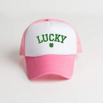 Simply Sage Market Embroidered Lucky Clover St. Patrick's Day  Foam Trucker Hat