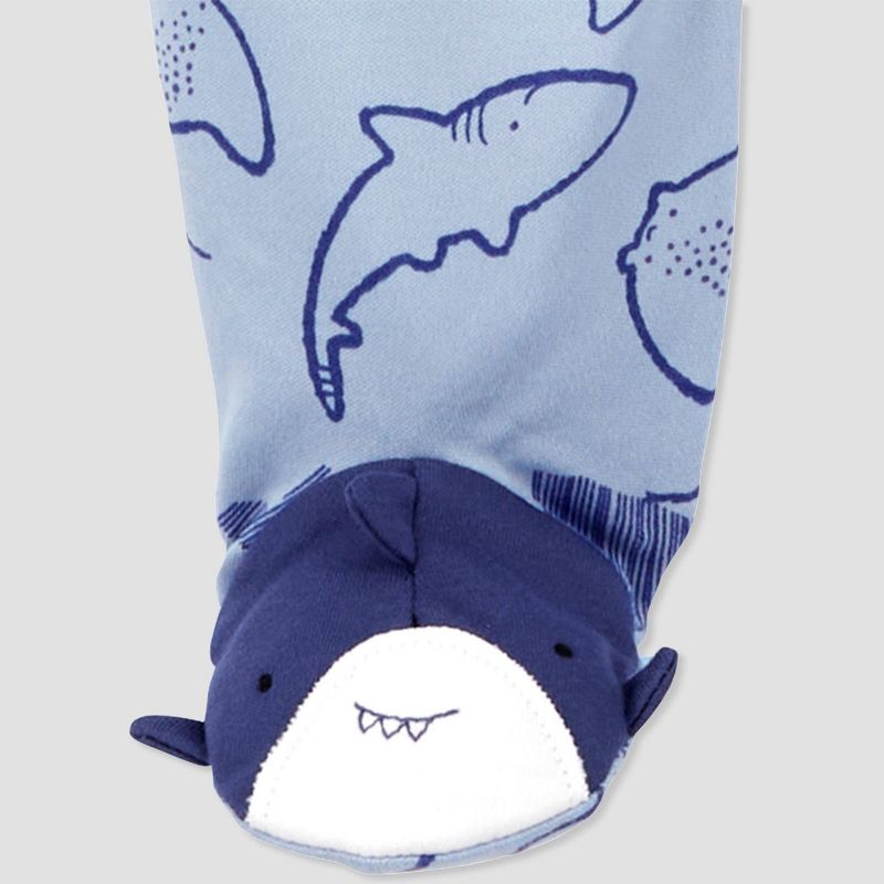Carter&#39;s Just One You&#174; Baby Boys&#39; Sea Creatures Footed Pajama - Blue, 3 of 5