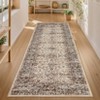 Coolmee Washable Area Rug Antique Distressed Rugs for Living Room Vintage Non Slip Modern Bedroom Carpet Stain Resistant Rug - 3 of 4
