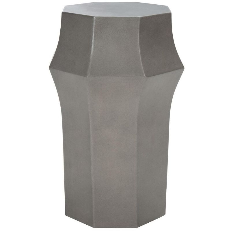 Klaudia Concrete Indoor/Outdoor Accent Table - Dark Grey - Safavieh., 1 of 8